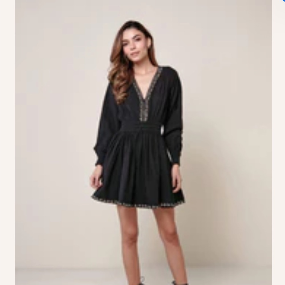 Omika Adele Mini Dress - Pheobe Onyx